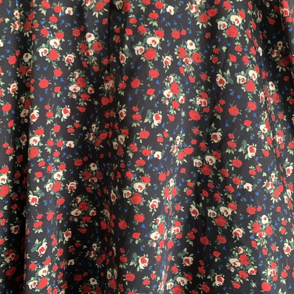 SANDRO Floral-print twill midi dress Size (10 US) 42 - Picture 11 of 12